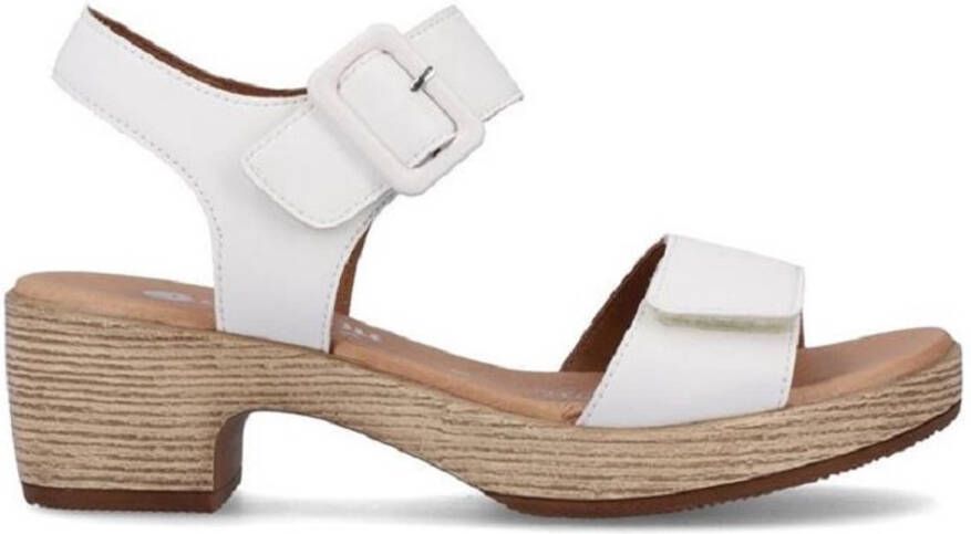 Remonte Sandaaltjes ELLE-Collection blokhak zomerschoen sandaal met klittenbandsluitingen