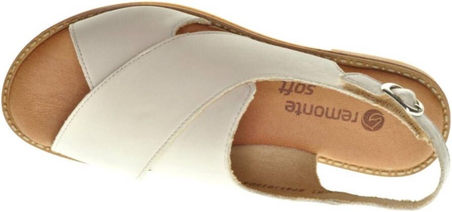 Remonte Beige Elegante Kruissandaal Leder