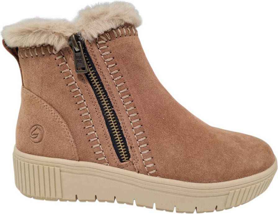 Remonte Beige Suede Dames Boots Beige