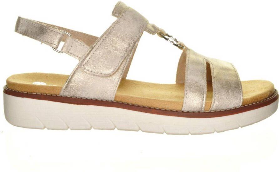 Remonte Beige Trendy Comfort Sandaal Steunzolen