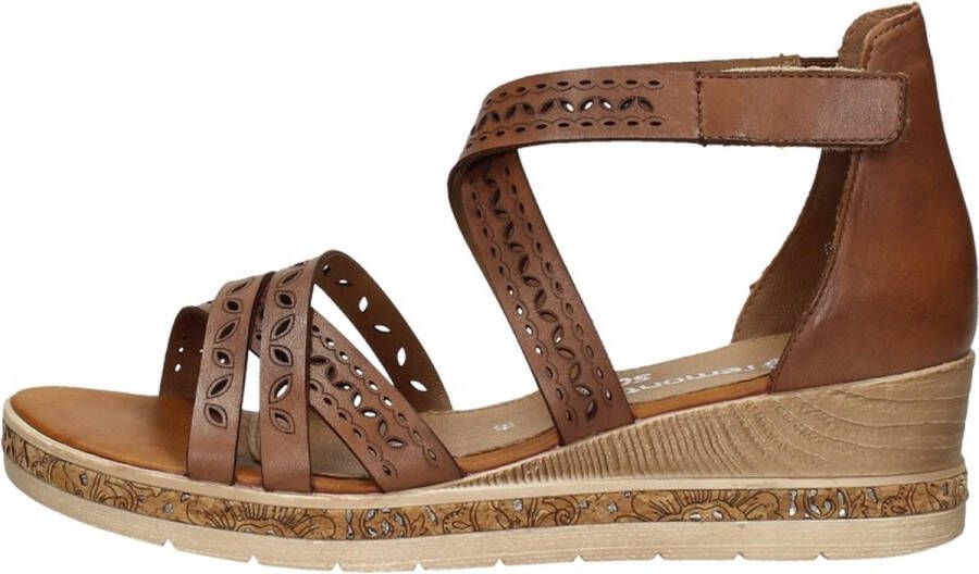 Remonte Comfortabel Sandalen Plat cognac