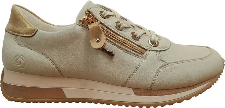 Remonte Sneakers met sleehak vrijetijdsschoen lage schoen veterschoen in smalle vorm