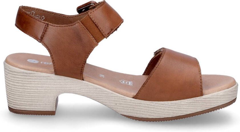 Remonte Sandaaltjes ELLE-Collection blokhak zomerschoen sandaal met klittenbandsluitingen