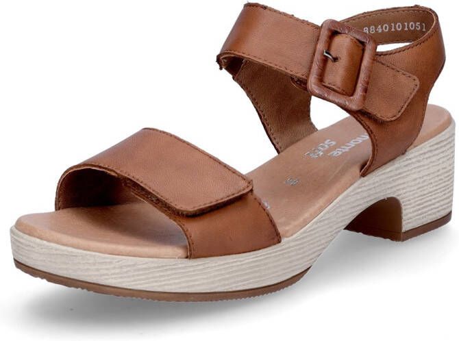 Remonte Sandaaltjes ELLE-Collection blokhak zomerschoen sandaal met klittenbandsluitingen