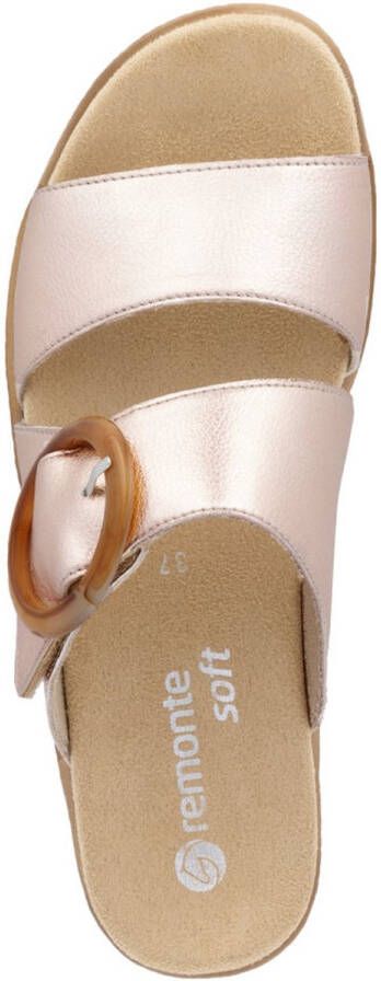 Remonte Slippers sleehak zomerschoen pantoffels met decoratieve gesp