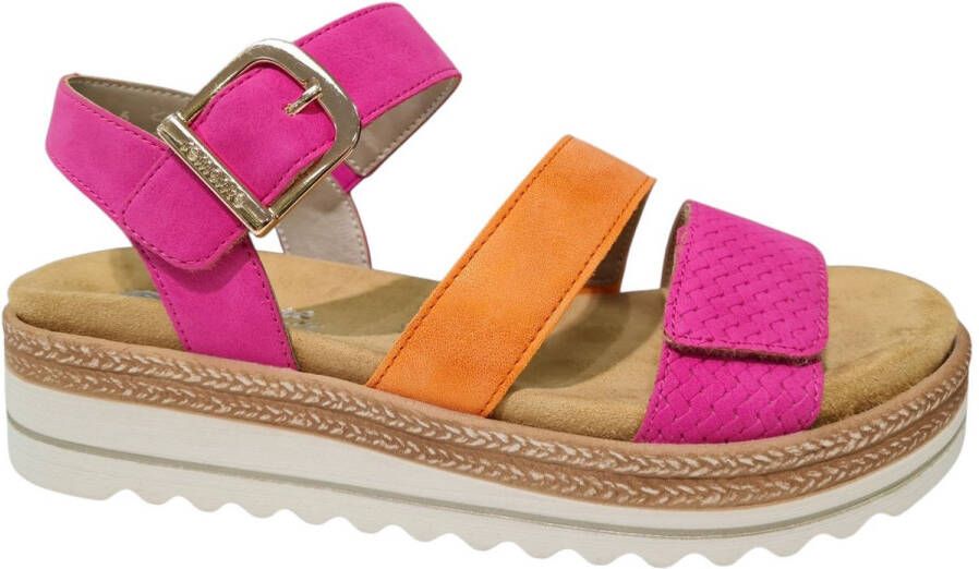 Remonte Sleehaksandaaltjes sleehak zomerschoenen sandalen in vegan verwerking