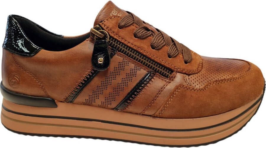Remonte D1318 22 Dames Sneakers Bruin