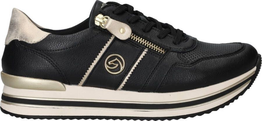 Remonte Plateausneakers vrijetijdsschoen lage schoen veterschoen met zijrits