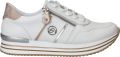 Remonte Plateausneakers vrijetijdsschoen lage schoen veterschoen met zijrits - Wit