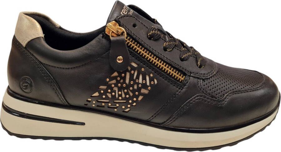 Remonte D1G00 03 Dames Sneakers Zwart