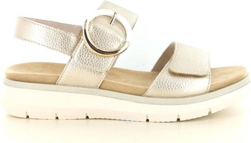 Remonte Leren Dames Sandalen Goud