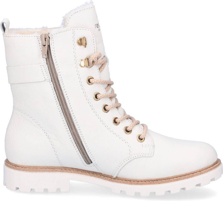 Remonte Winterlaarzen blokhak veterschoenen outdoorschoen met decoratieve gesp