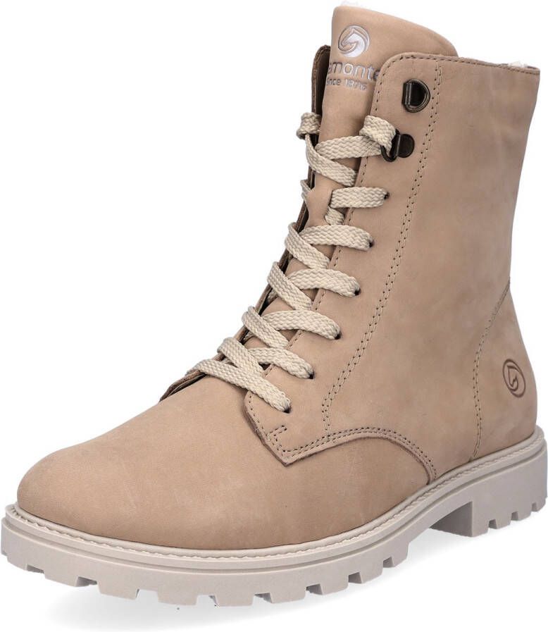 Remonte Hoge veterschoenen met gestempeld logo