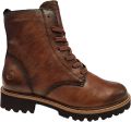 Remonte Veterschoenen blokhak veterschoen enkellaars in used look - Bruin