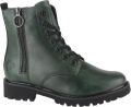 Remonte Veterlaarsjes blokhak laarsjes veterschoenen flats in used look - Donkergroen