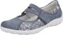 Remonte Dames Bandschoen R3510-12 Jeansblauw Print - Thumbnail 1