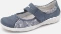 Remonte Dames Bandschoen R3510-12 Jeansblauw Print - Blauw