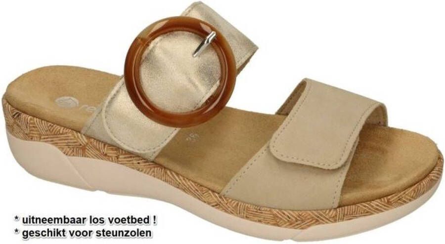 Remonte Slippers sleehak zomerschoen instapschoen met verwisselbaar voetbed - Foto 2