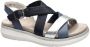 Remonte -Dames blauw donker sandalen - Thumbnail 1