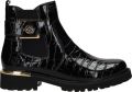 Remonte Chelsea-boots blokhak laarzen enkellaars met praktische binnenrits - Zwart