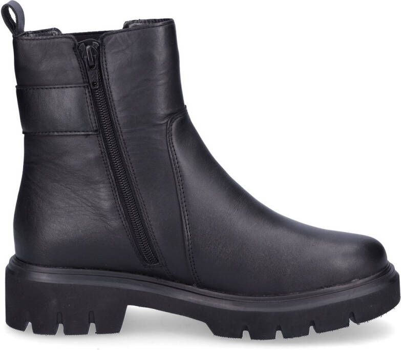 Remonte Chelsea-boots blokhak businessmode enkellaars met mooie decoratieve gesp