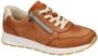 Remonte -Dames cogna caramel sneakers - Thumbnail 1