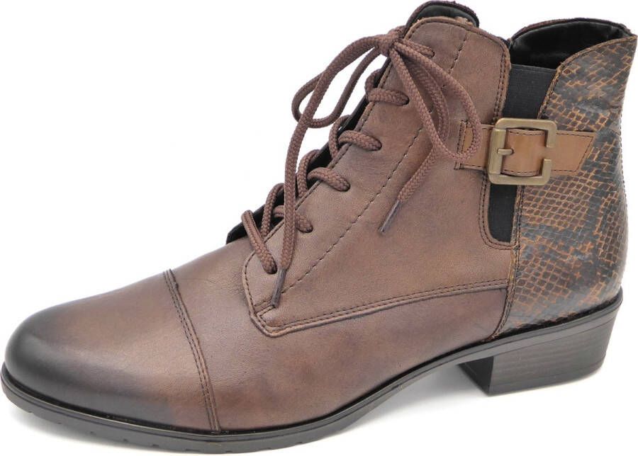 Remonte Dames Enkellaars D6875-25 Bruin Combi