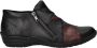 Remonte Dames Enkellaars R7674-02 Zwart Bordeaux Wijdte H - Thumbnail 1