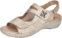 Remonte Dames Sandaal D7647 94 Lichtbeige Metallic - Thumbnail 1