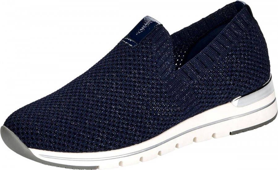 Remonte Slip on sneakers met fijne glinstering