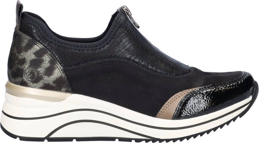 Remonte Slip-on sneakers Elisabeth Hurley-Collection wedge sneaker slipper instapschoen vrijetijdsschoen vegan