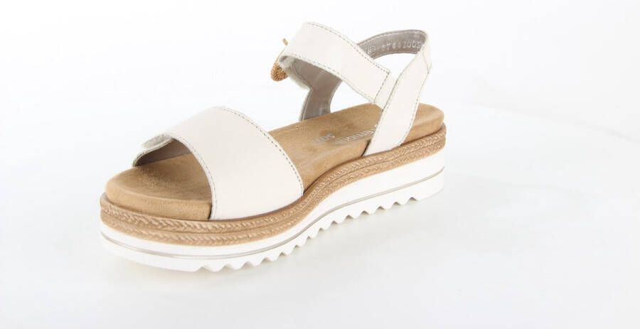 Remonte -Dames off-white-crÈme-ivoorkleur sandalen