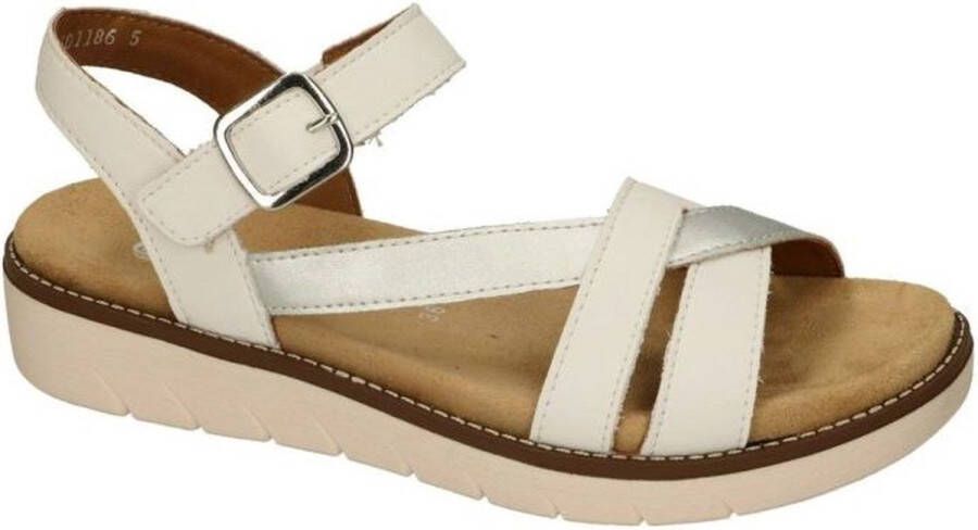 Remonte -Dames off-white-crÈme-ivoorkleur sandalen