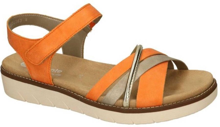 Remonte -Dames oranje sandalen