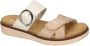 Remonte -Dames roze-goud metallic slippers & muiltjes - Thumbnail 1