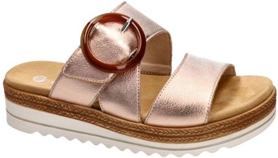 Remonte Slippers sleehak zomerschoen pantoffels met decoratieve gesp