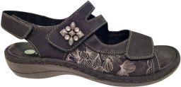 Remonte Dames Sandaal D7647-01 Zwart Combi