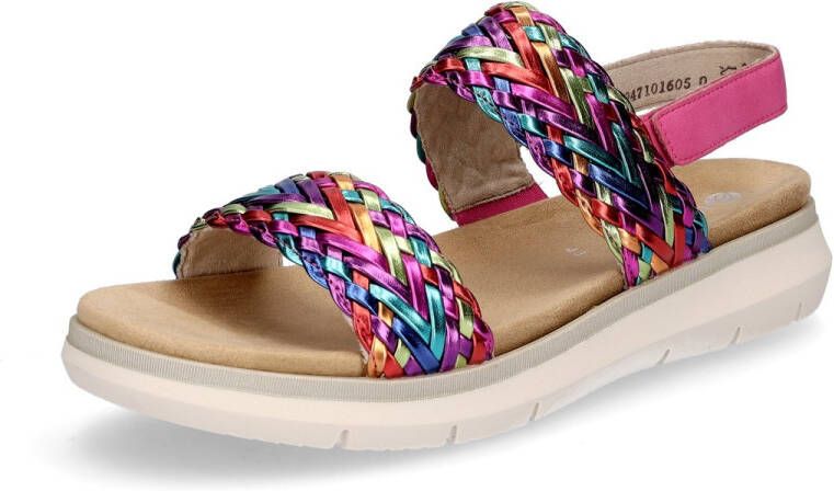 Remonte dames sandaal roze multi metallic