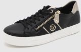 Remonte Plateausneakers vrijetijdsschoen lage schoen veterschoen uitneembare zachte inlegzool - Zwart