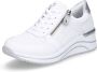 Remonte Sneakers met sleehak vrijetijdsschoen lage schoen veterschoen met schachtversteviging - Thumbnail 1