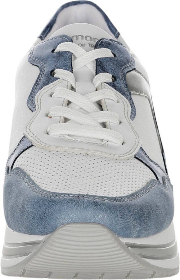 Remonte Dames Sneaker D1320-80 Blauw Wit Zilver