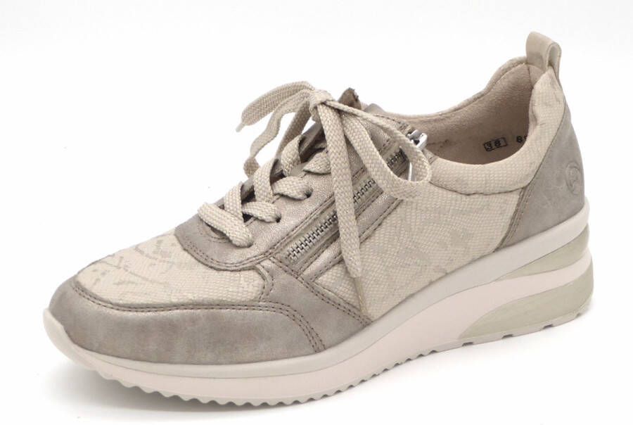 Remonte Dames Sneaker D2401-61 Beige Print