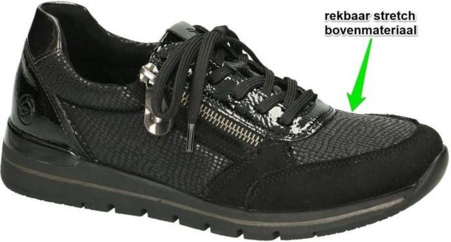 Remonte Dames Sneaker R6700-02 Zwart Combi