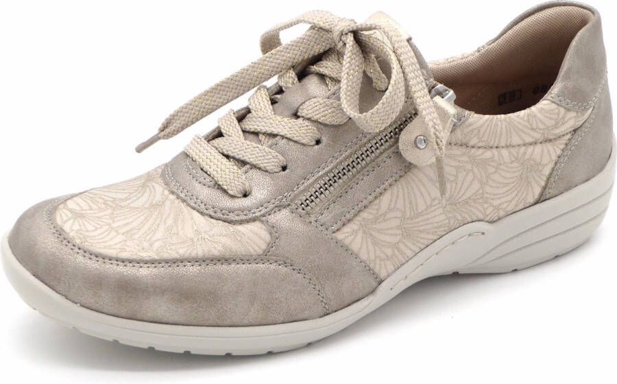 Remonte Dames Sneaker R7637-60 Beige Wijdte H