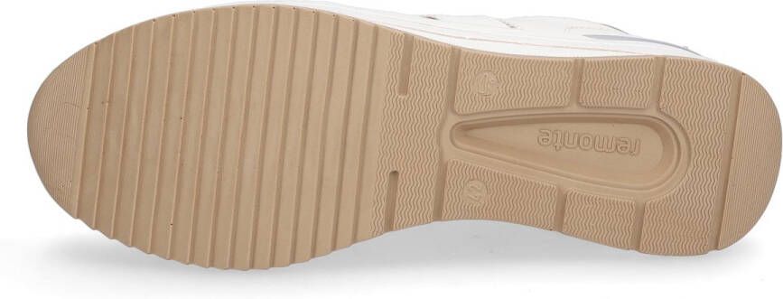 Remonte Sneakers met sleehak vrijetijdsschoen lage schoen veterschoen met metallic contrastaccenten