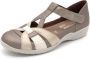 Remonte Dames T-bandschoen R7601-90 Metalli Beige - Thumbnail 3