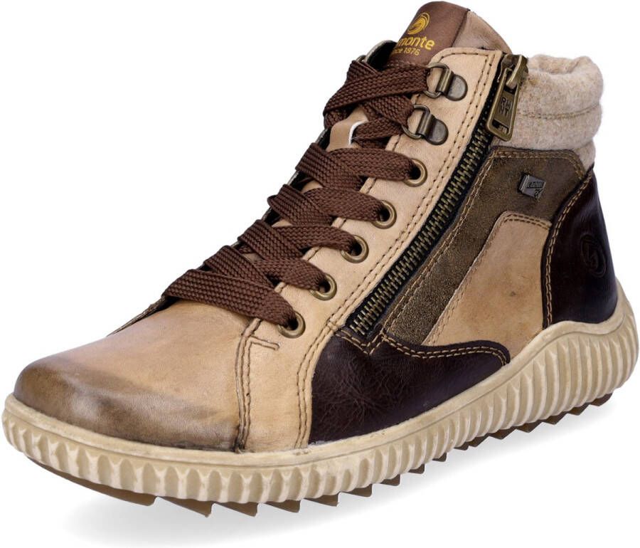 Remonte Hoge veterschoenen in patchwork-look