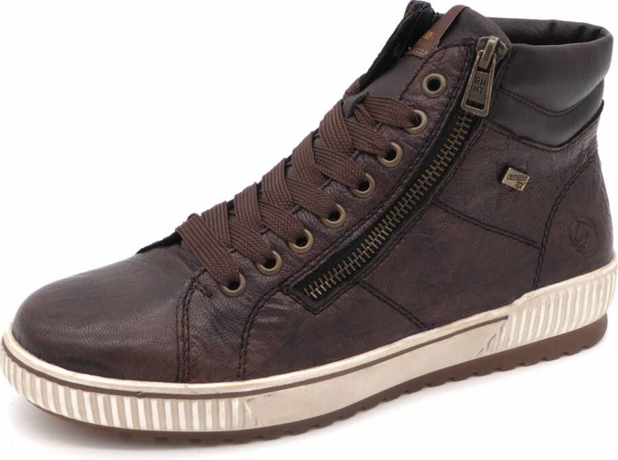 Remonte Veterschoenen platform lace-up ankle boots in crash look