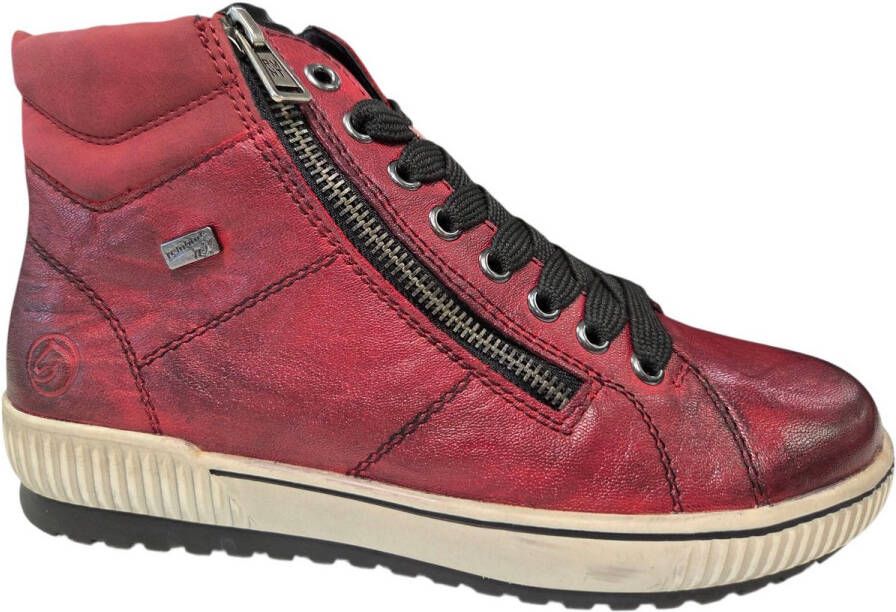 Remonte Veterschoenen platform lace-up ankle boots in crash look