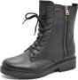 Remonte Zwarte gesloten booties voor dames Black Dames - Thumbnail 1